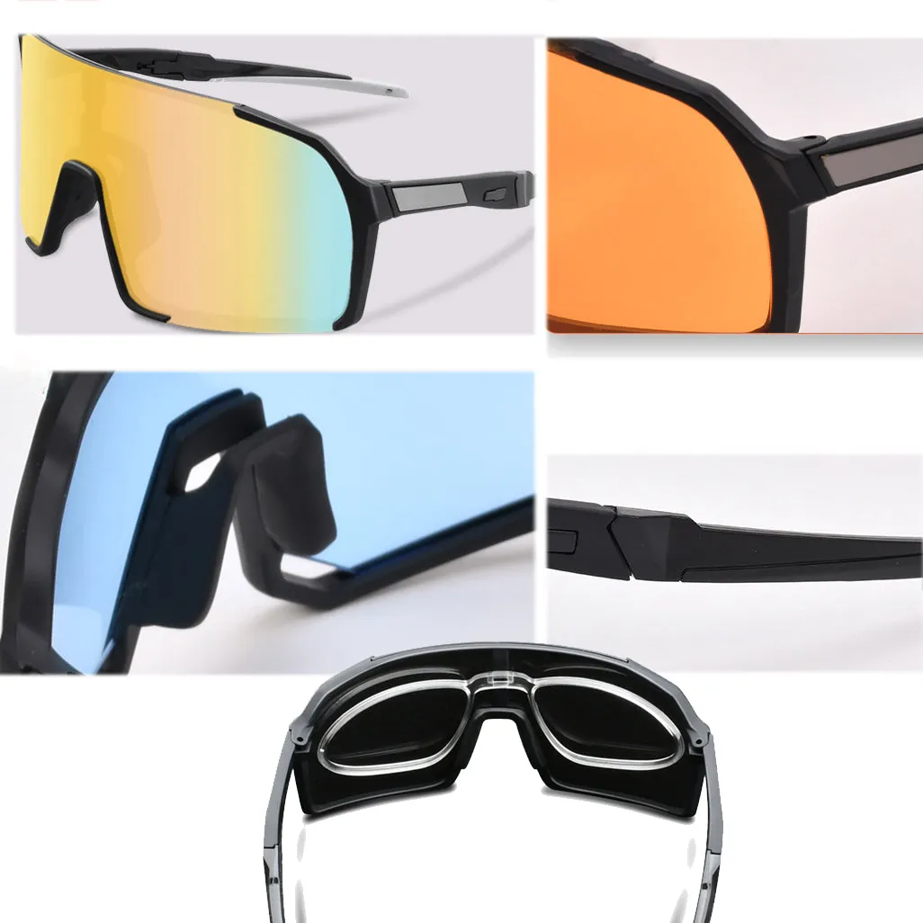 Polarized Sports Sunglasses for Men and Women, Fishing Baseball Running Cycling Mountain Sun Glasses UV Protection
