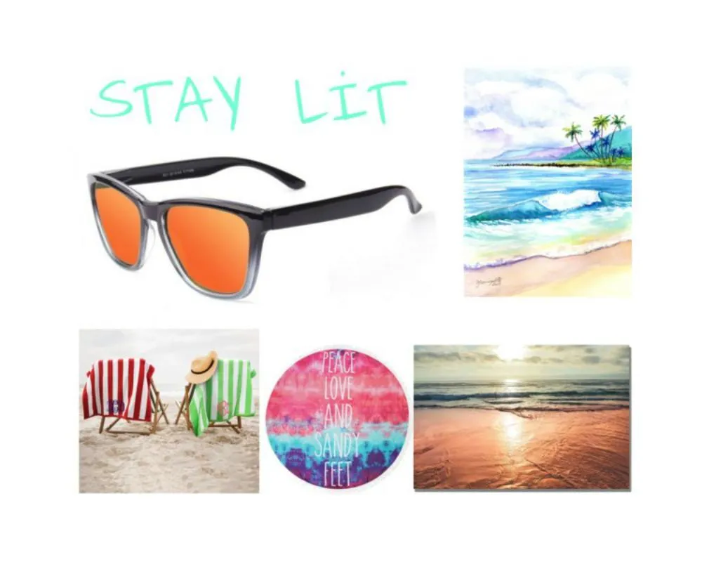 Polarized Sunglasses for Women / Men Gradient Frame Wayfarer