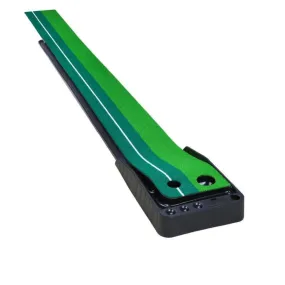 Portable Auto Return Golf Practice Putting Mat Putter Trainer Aid Indoor Outdoor