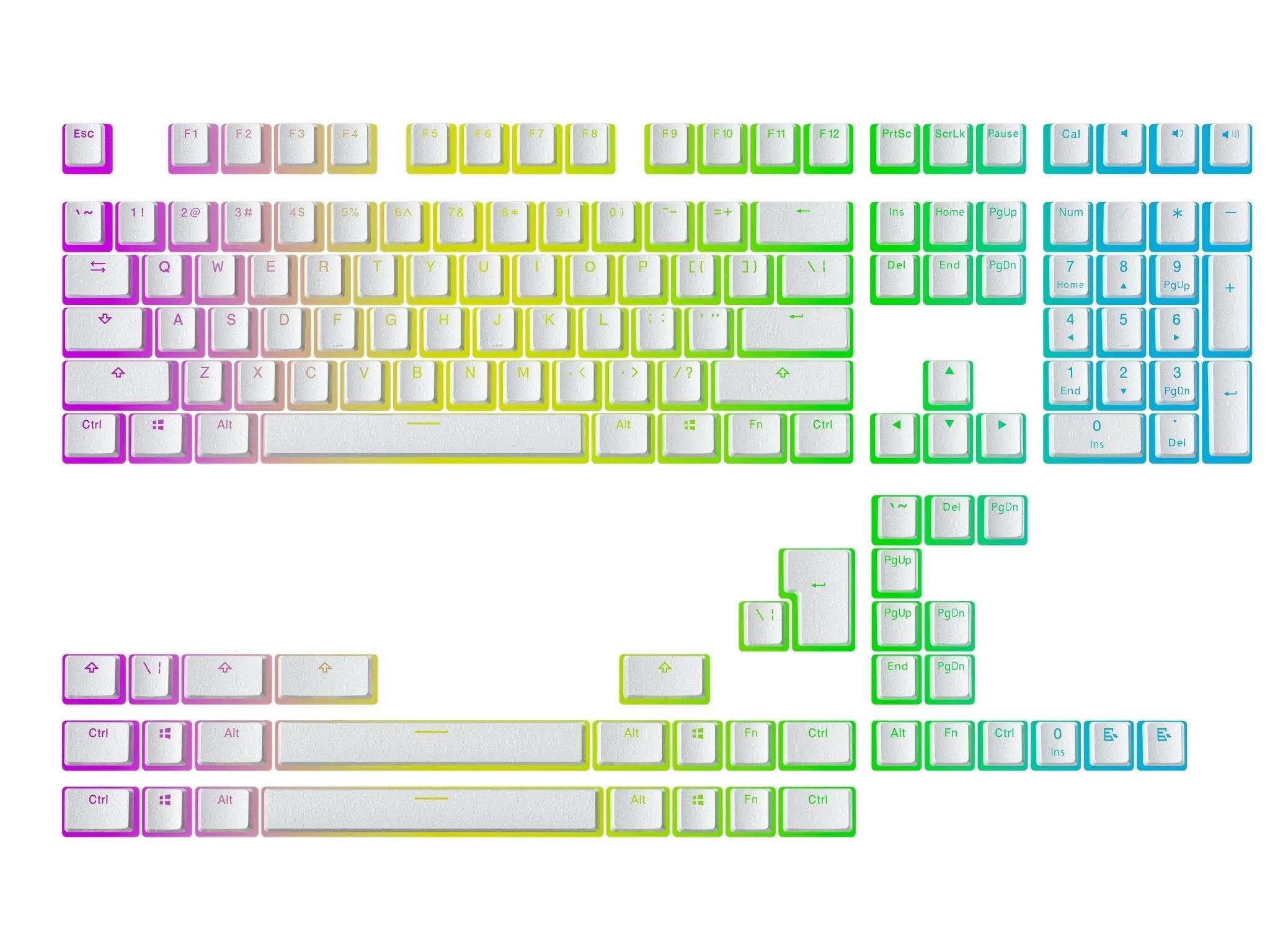 Pudding Keycaps v2 (145 Keys )