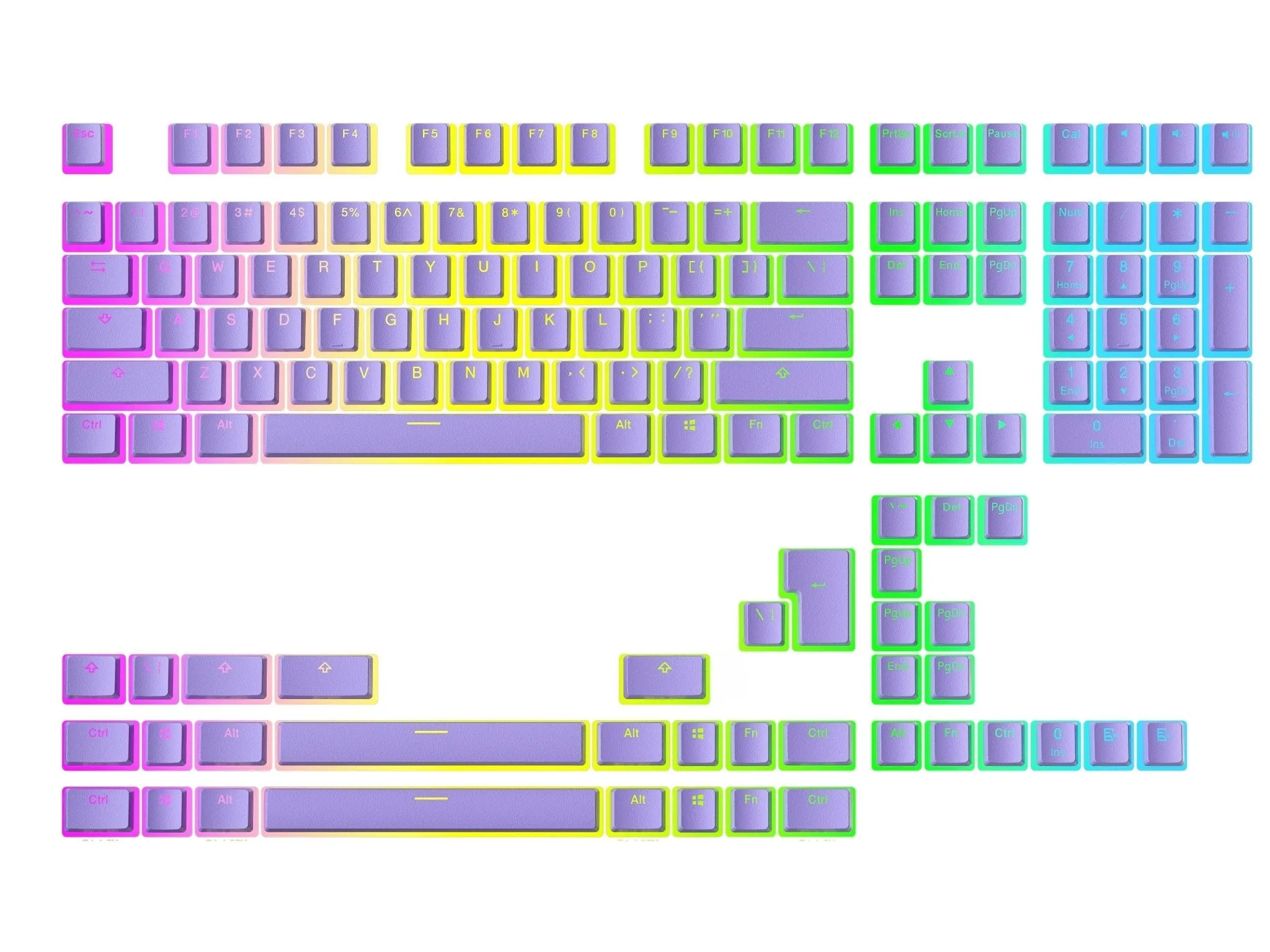 Pudding Keycaps v2 (145 Keys )