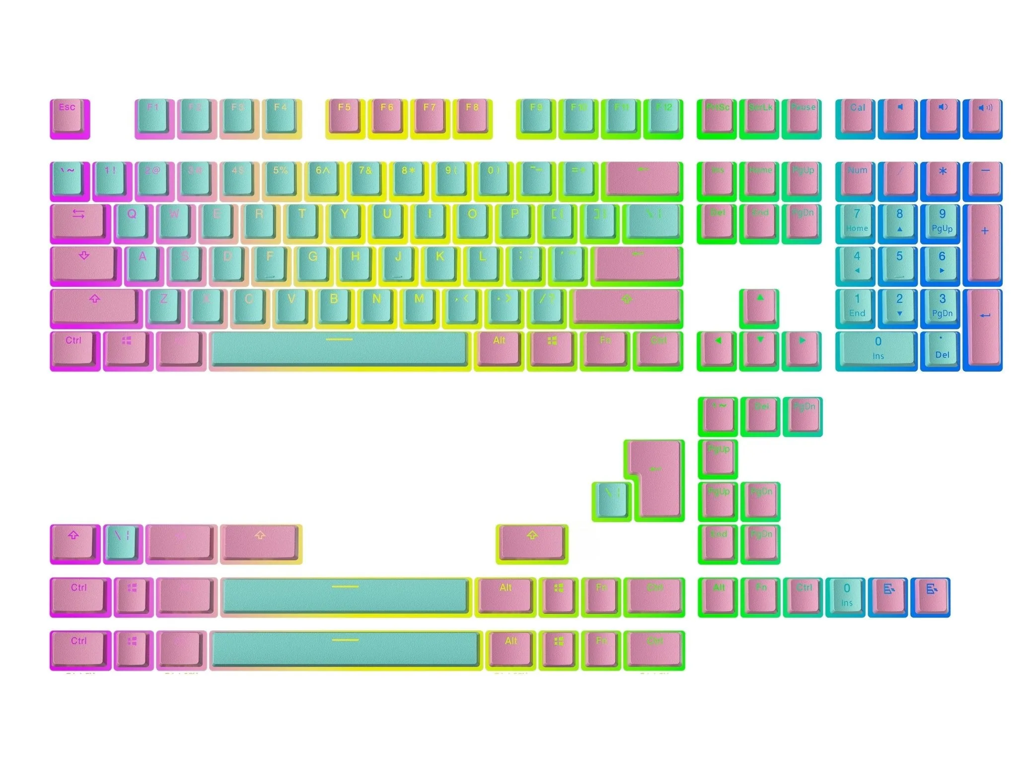 Pudding Keycaps v2 (145 Keys )
