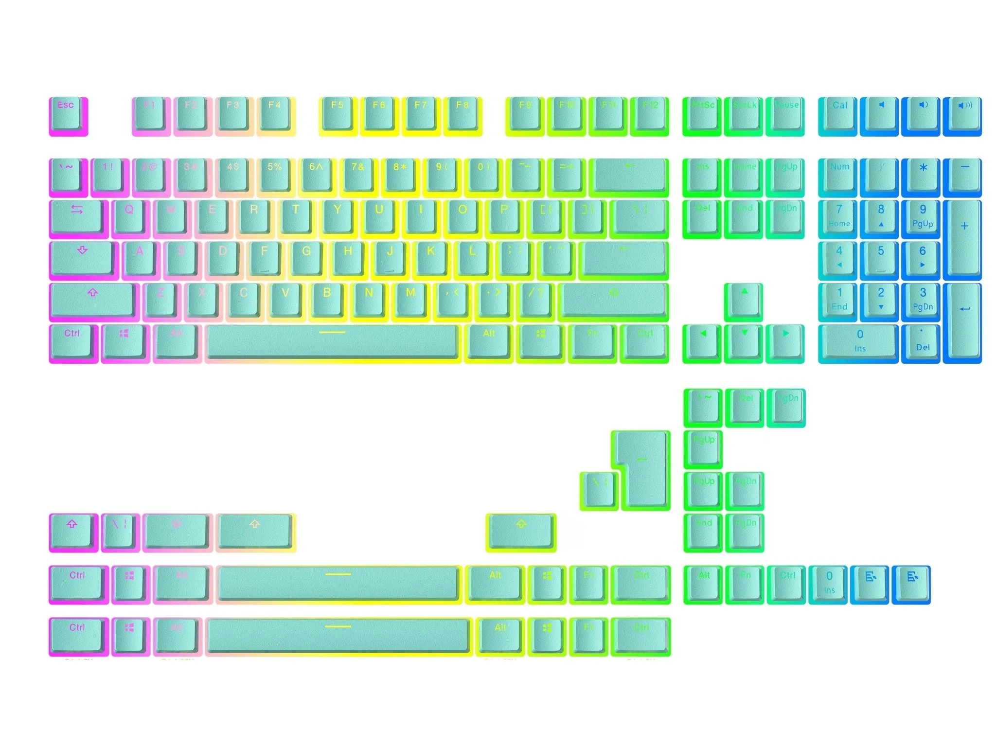 Pudding Keycaps v2 (145 Keys )