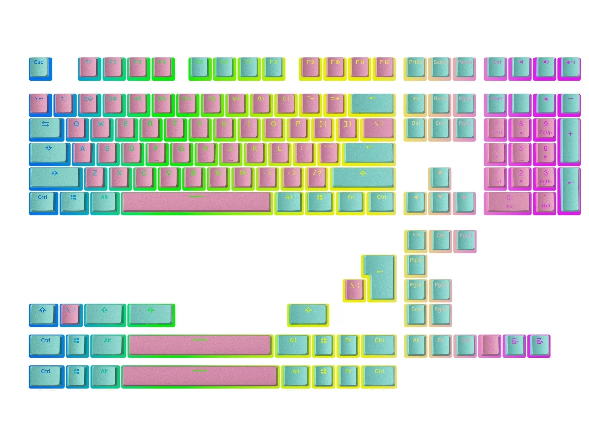 Pudding Keycaps v2 (145 Keys )