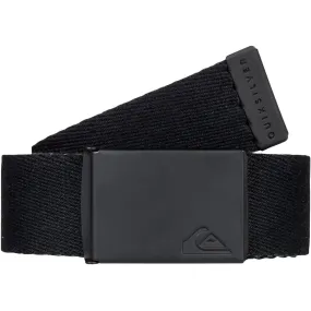 Quiksilver Adults The Jam Adjustable Bottle Opener Webbing Belt - Black