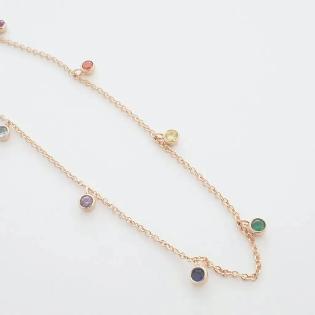 Rainbow Crystal Stardust Necklace