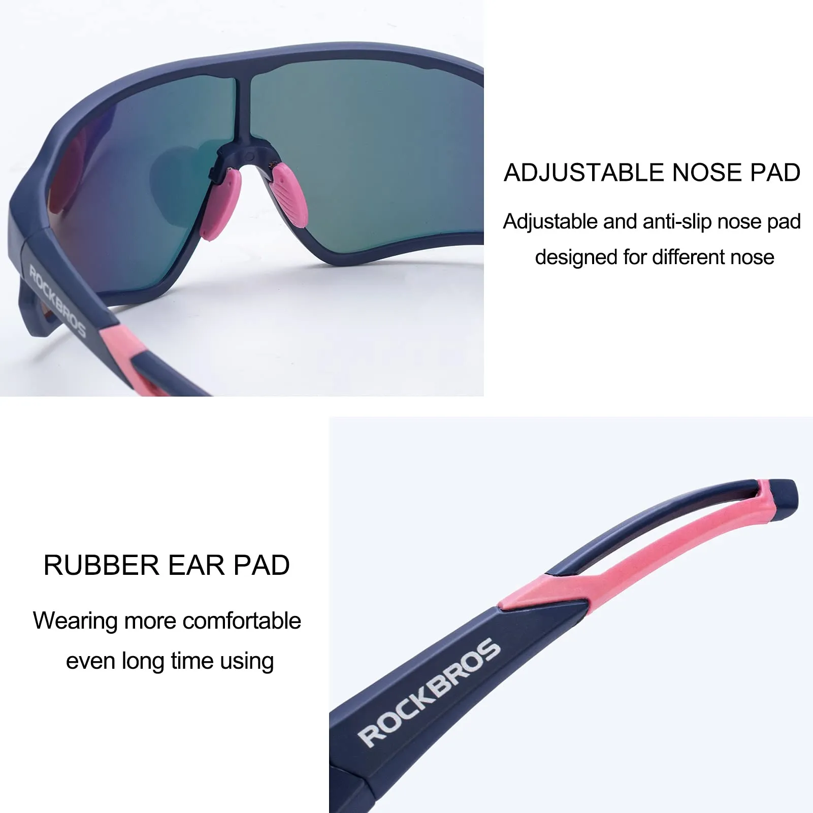 ROCKBROS Cycling Sunglasses Polarized UV Protection Full Frame Goggles