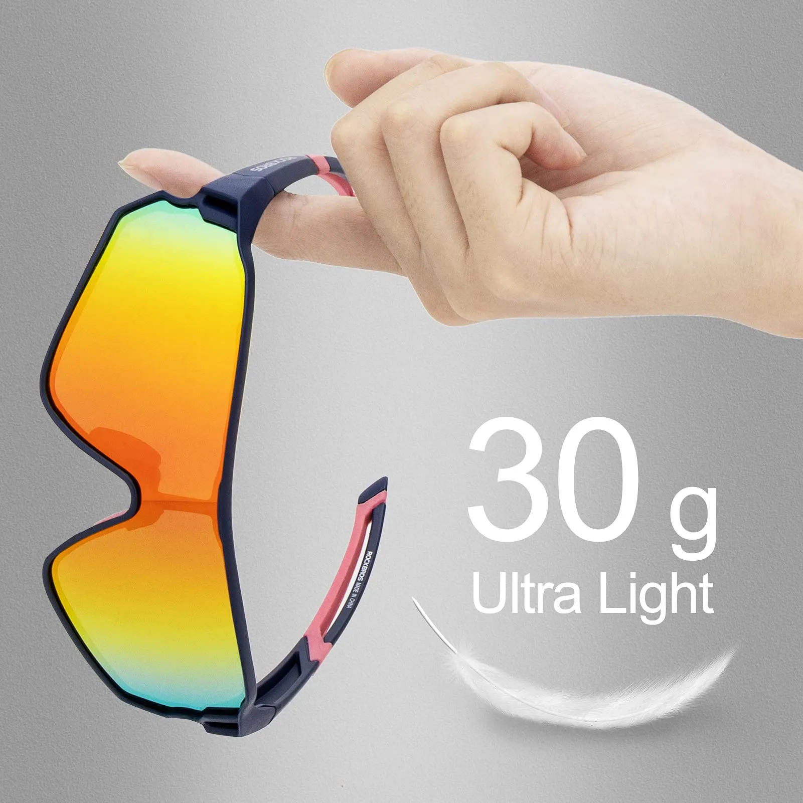 ROCKBROS Cycling Sunglasses Polarized UV Protection Full Frame Goggles