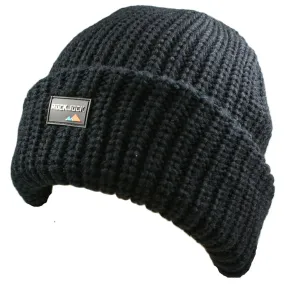 ROCKJOCK MENS THERMAL KNITTED WINTER HAT FOR WARMTH - EXTRA THICK AND WARM