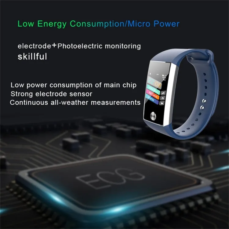S28 1.14 inch TFT Color Screen IPX67 Waterproof Bluetooth Smartwatch, Support Call Reminder/ Heart Rate Monitoring /Blood Pressure Monitoring/ Sleep Monitoring (Blue)