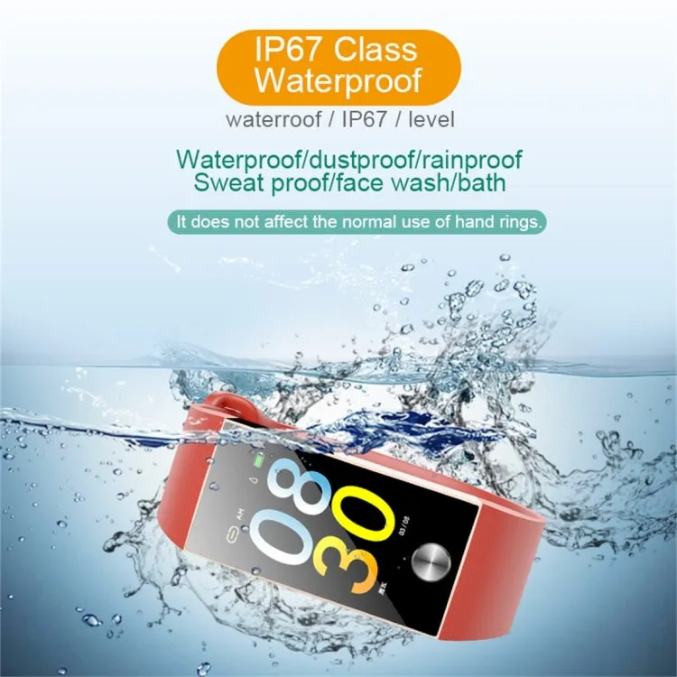 S28 1.14 inch TFT Color Screen IPX67 Waterproof Bluetooth Smartwatch, Support Call Reminder/ Heart Rate Monitoring /Blood Pressure Monitoring/ Sleep Monitoring (Blue)