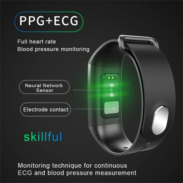 S28 1.14 inch TFT Color Screen IPX67 Waterproof Bluetooth Smartwatch, Support Call Reminder/ Heart Rate Monitoring /Blood Pressure Monitoring/ Sleep Monitoring (Blue)