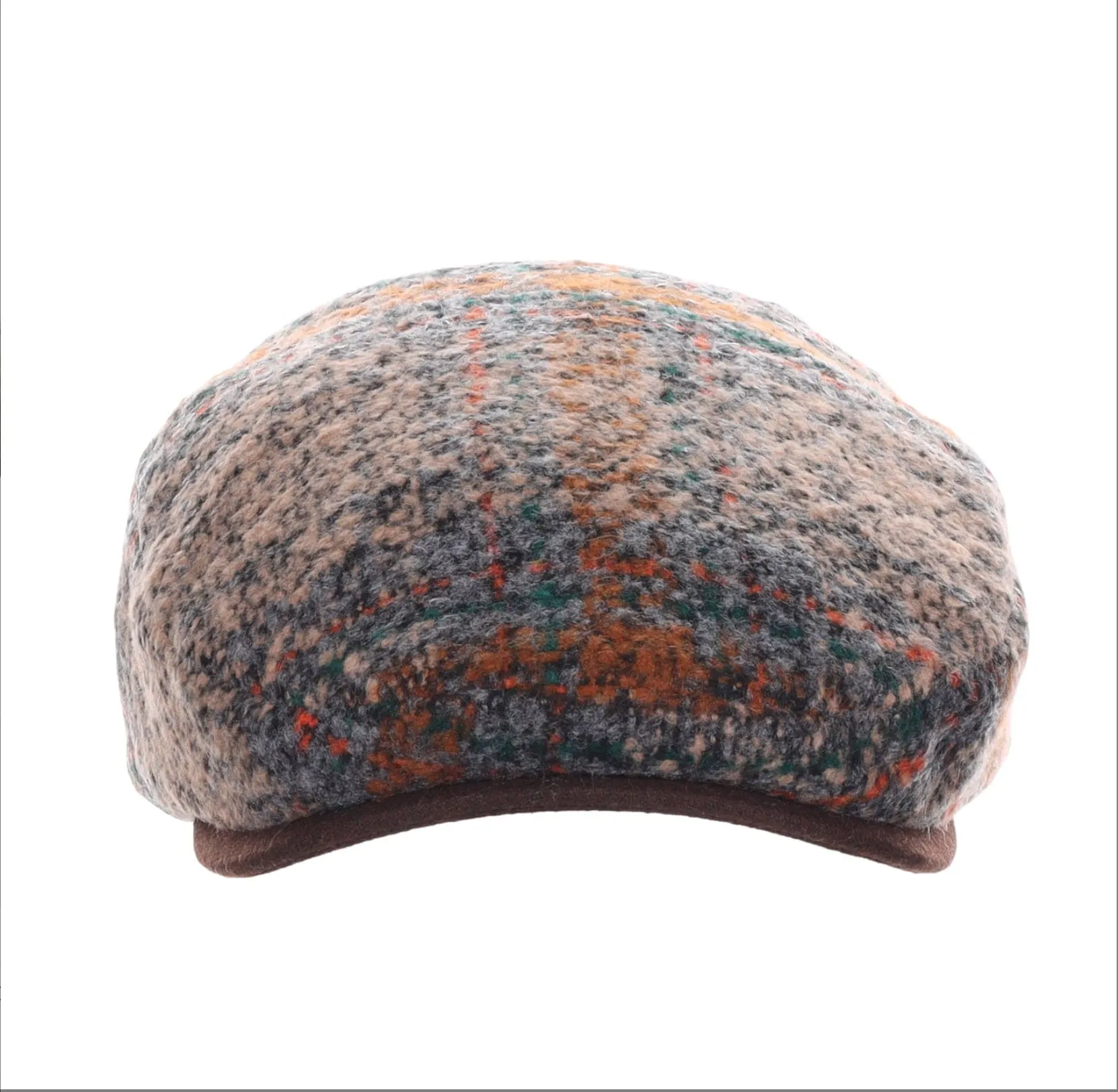 Scala Men's Murphy Tweed Ivy Cap with Melton Peak