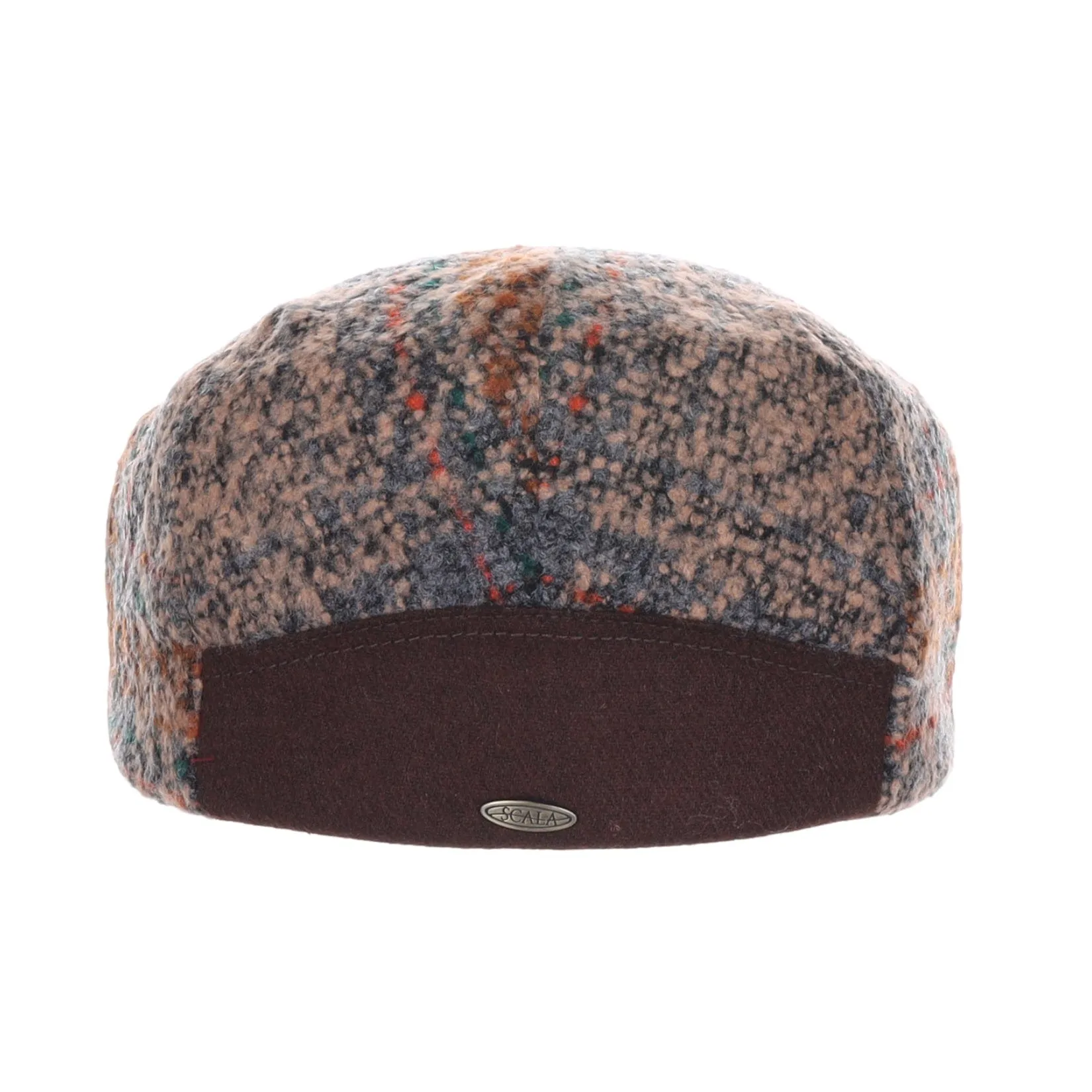 Scala Men's Murphy Tweed Ivy Cap with Melton Peak