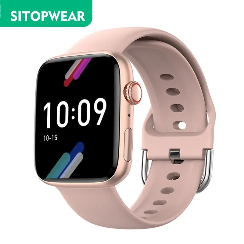 SitopWear Smart Watch 2022 Wireless Charging Smartwatch Bluetooth Calls Watches Men Women Fitness Bracelet Custom Watch Face
