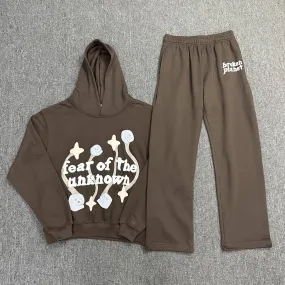 Skeleton casual streetwear two-piece suit