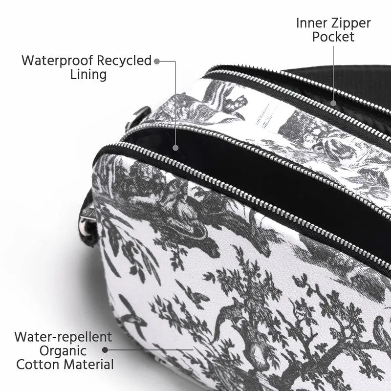 Sling Bag | White & Black