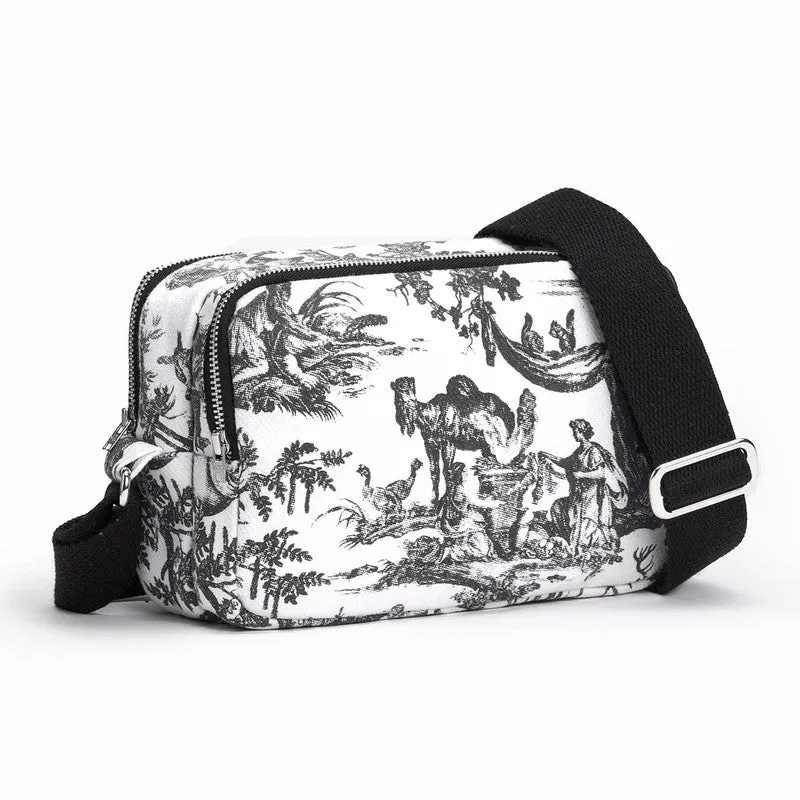 Sling Bag | White & Black