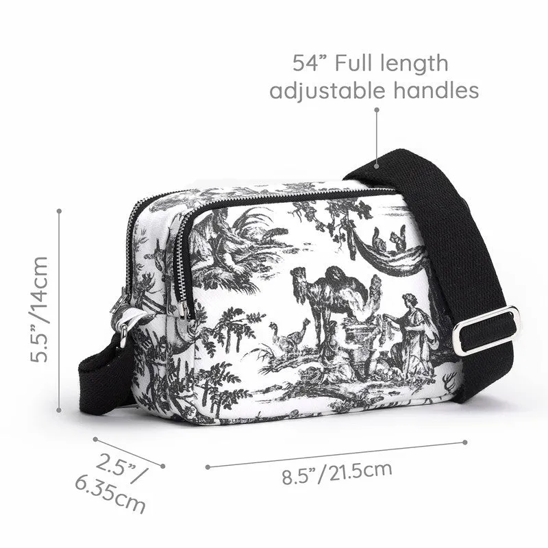 Sling Bag | White & Black