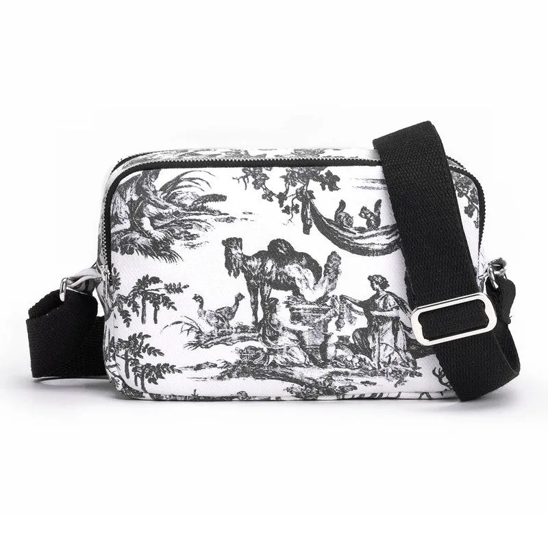 Sling Bag | White & Black