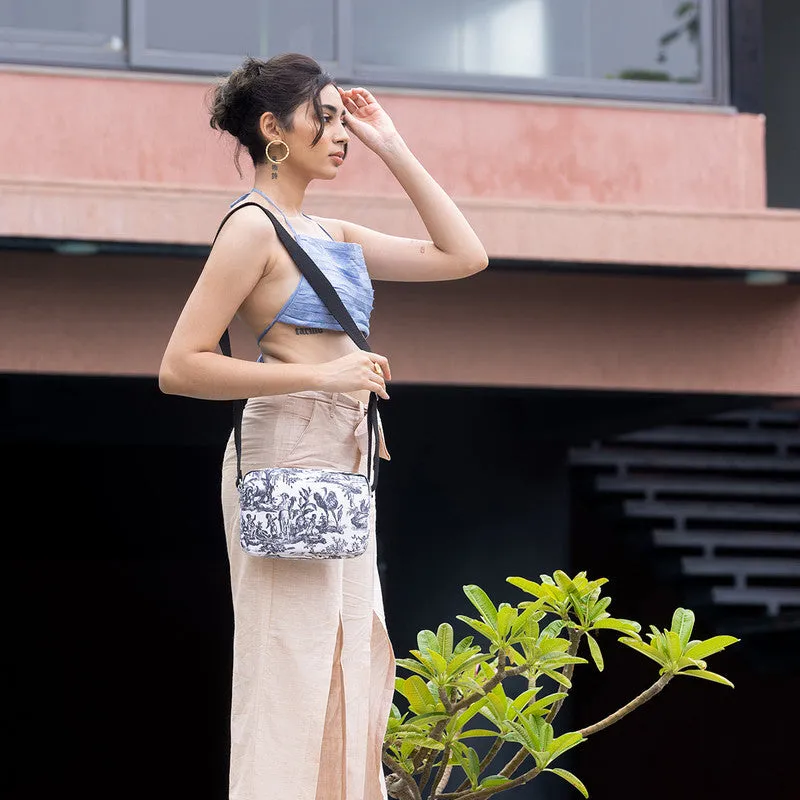 Sling Bag | White & Black