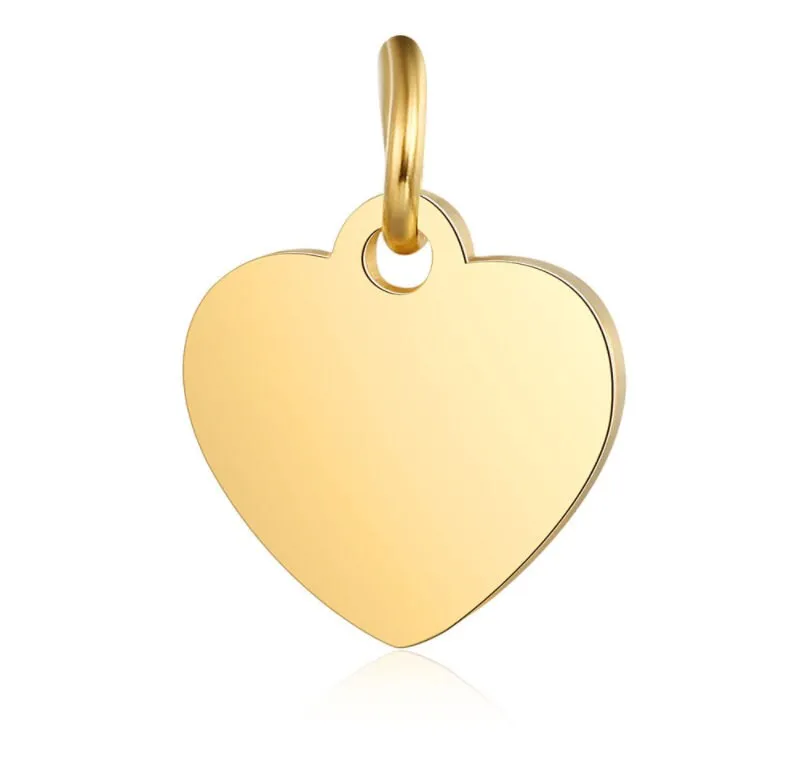 Small Heart Charm - Dainty Gold Silver Rose Gold Mini Heart Add On Charm - Dainty Heart - Love Inspired Gold Heart Pendant Jewelry