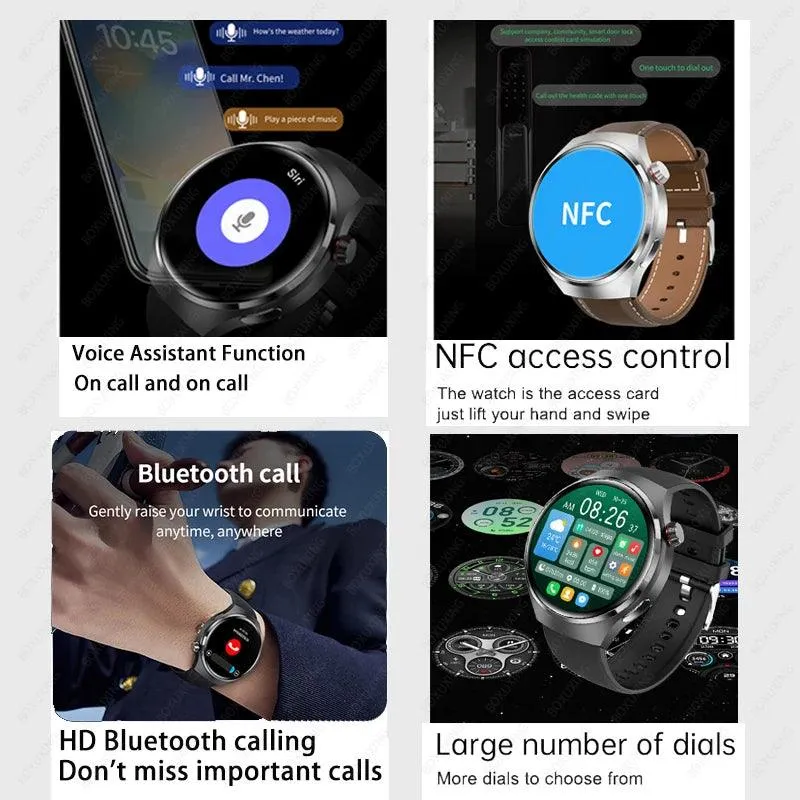 Smart Watch Männer HD-Bildschirm BT Call NFC wasserdichte