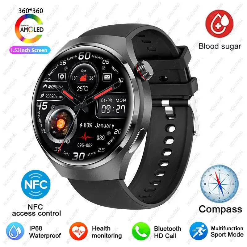 Smart Watch Männer HD-Bildschirm BT Call NFC wasserdichte