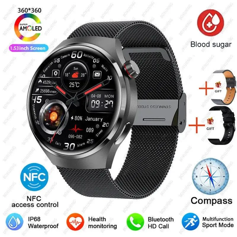 Smart Watch Männer HD-Bildschirm BT Call NFC wasserdichte