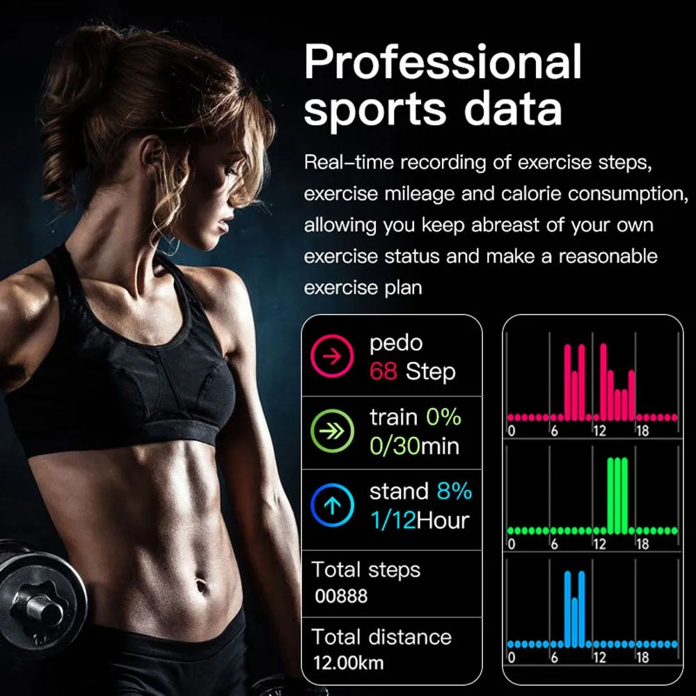 Smart Watch Women 1.54 Inch Dial Call Smart Band Fitness Tracker IWO Smartwatch Relogio Masculino For Apple Xiaomi Huawei Phone