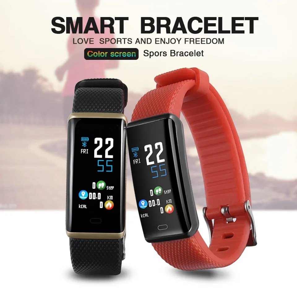 Smart Wristband Pedometer Heart Rate Sleep Monitor