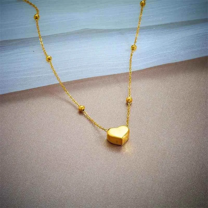 Titanium Steel Necklaces Bracelet Charm Jewelry NCJTXY27 Classic Heart-Shaped Pendant