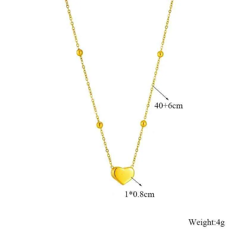 Titanium Steel Necklaces Bracelet Charm Jewelry NCJTXY27 Classic Heart-Shaped Pendant