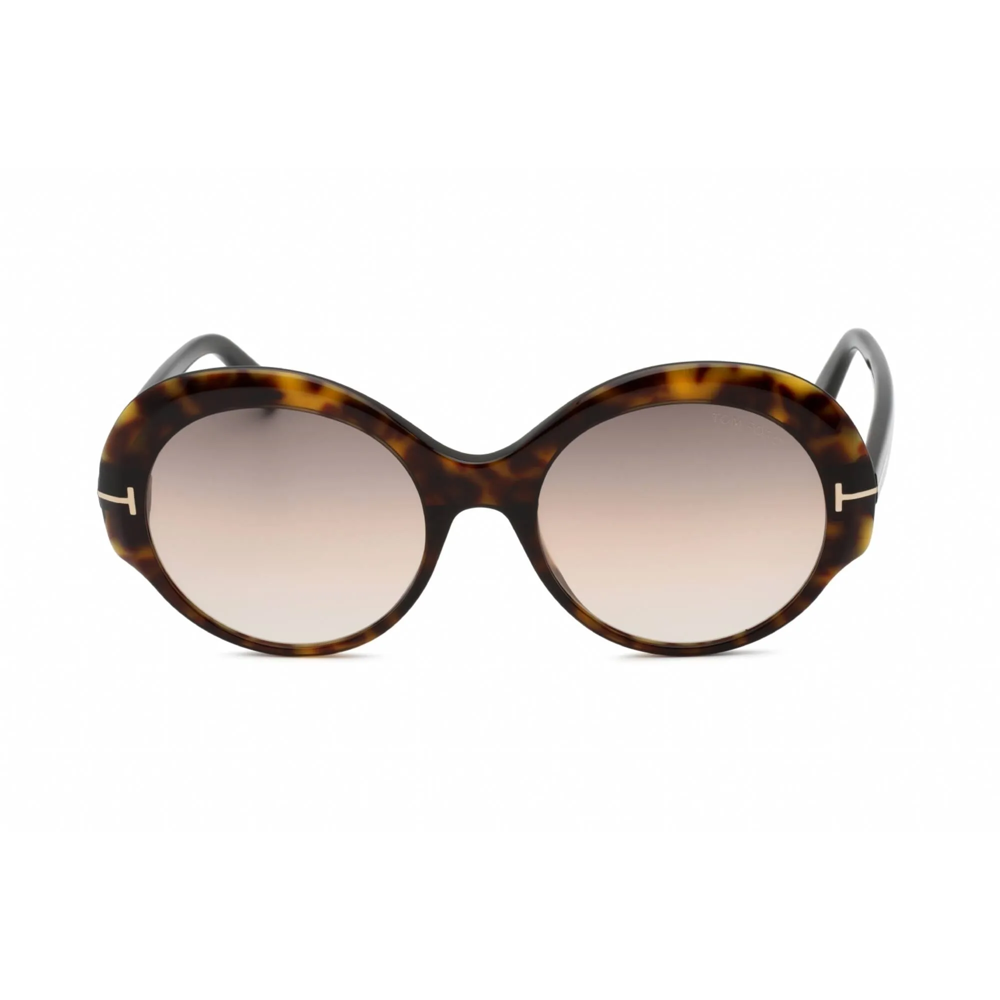 Tom Ford Unisex Sunglasses - Dark Havana Plastic Oval Full Rim Frame | FT0873 52F