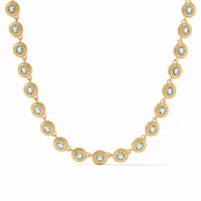 Tudor Tennis Necklace Peacock Blue