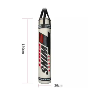 TWINS SPIRIT HBS6 MUAY THAI BOXING MMA PUNCHING HEAVY BAG UNFILLED 36 dia x 180 cm White