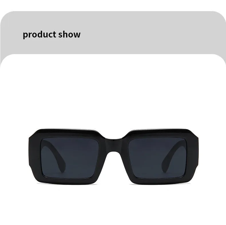 Unisex Vintage Rectangle UV400 Sun Shades Eyewear Sunglasses