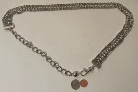 Vintage Chain Belt, Three Link Design, Heavy Duty, Quality, Size 0 to 40, Country and Western, Western Wear, Heavy Duty, Nice, Quality