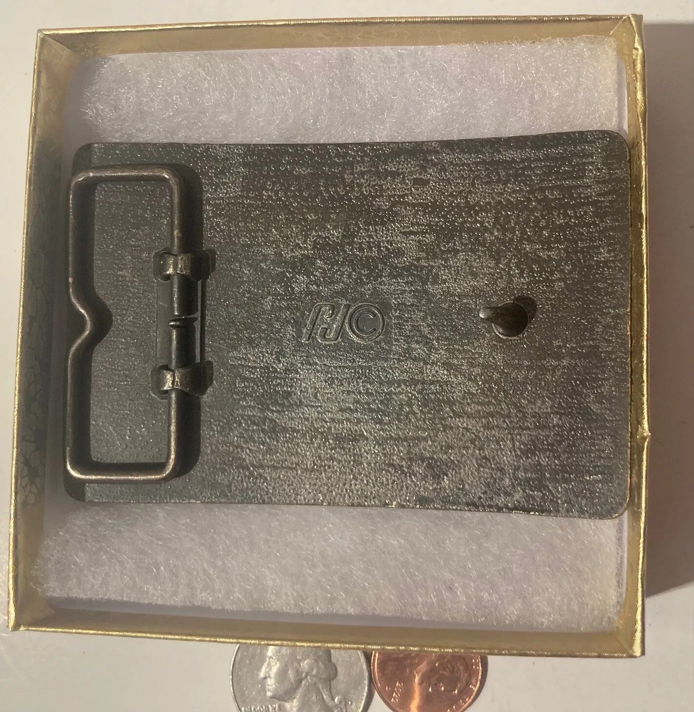 Vintage Metal Belt Buckle, Euclid Trucks, Dump Trucks, R60, R100, Nice Western Design,  3 1/2" x 2 1/4", Quality, Made in USA, Country