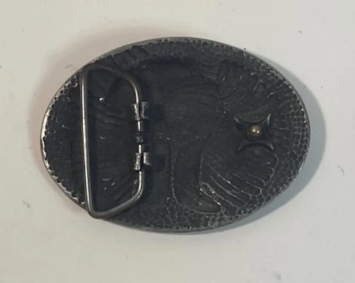 Vintage Metal Belt Buckle, Hurley Red, Heavy Duty, Quality, Made in USA, For Belts, Fashion