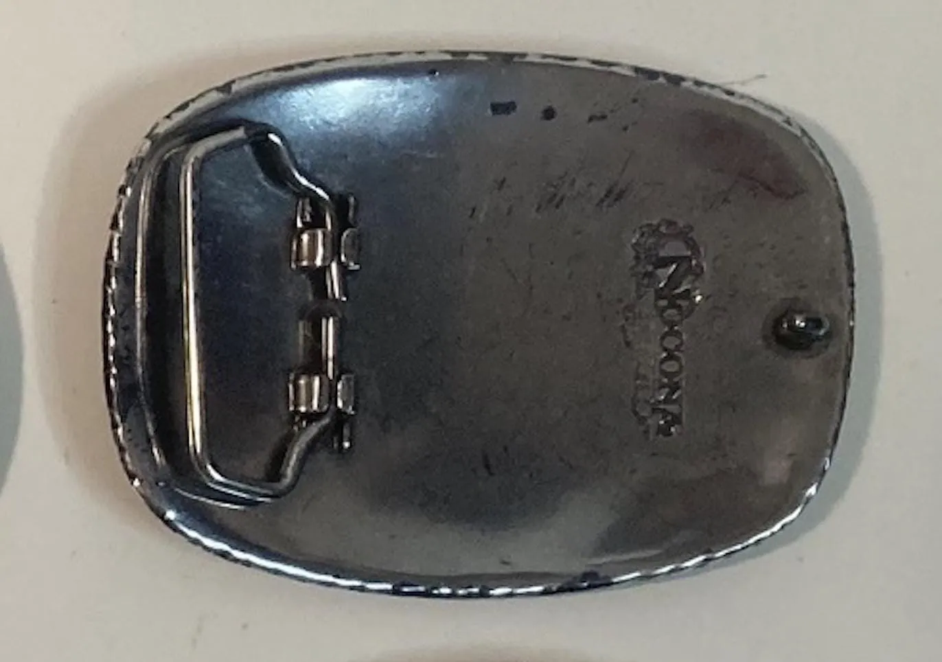Vintage Metal Belt Buckle, Nocona Western Belt, Heavy Duty, Quality, Made in USA, For Belts, Fashion