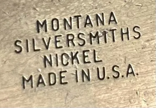 Vintage Metal Belt Buckle, Silver and Brass, Montana Silversmiths, Bull Riding, Rodeo, Big Size, Nice Western Design