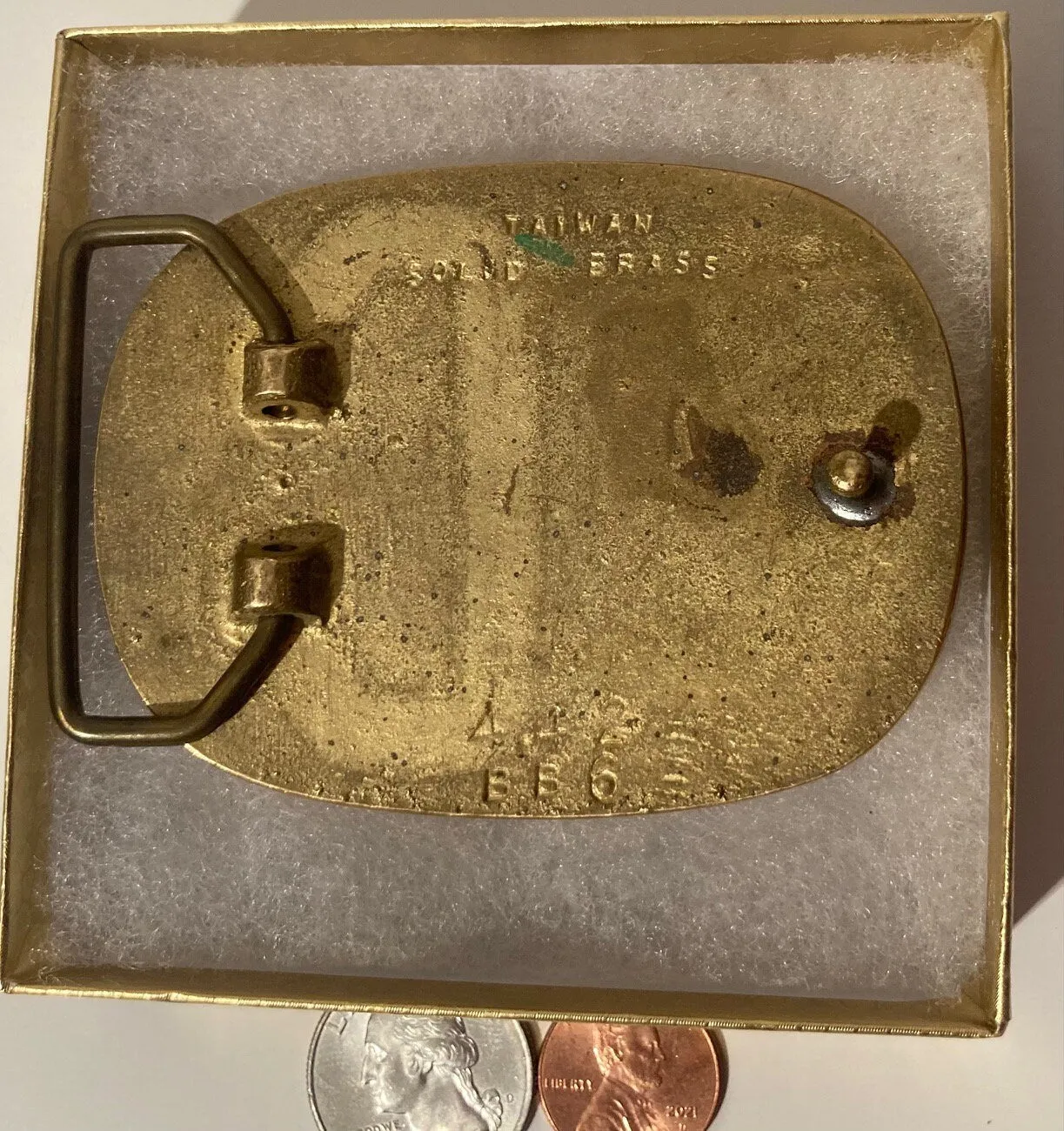 Vintage Metal Belt Buckle, Thick Brass, Leather, 3 1/4, x 2 1/2", Thick Metal, Quality, Country and Western, Heavy Duty, Fashion, Belts