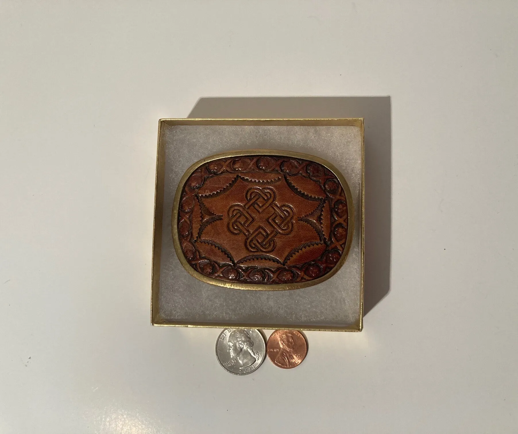 Vintage Metal Belt Buckle, Thick Brass, Leather, 3 1/4, x 2 1/2", Thick Metal, Quality, Country and Western, Heavy Duty, Fashion, Belts