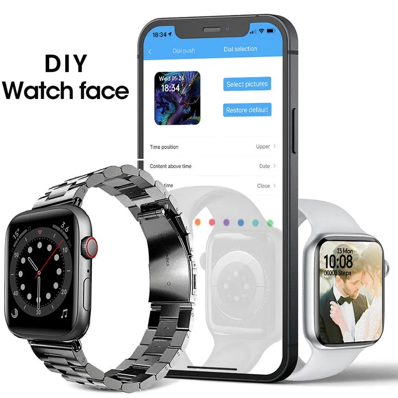 W37 Pro Smartwatch Men Women Smart Watch wireless charger Bluetooth Call Custom Dial better than for Apple Watch Iwo DT100