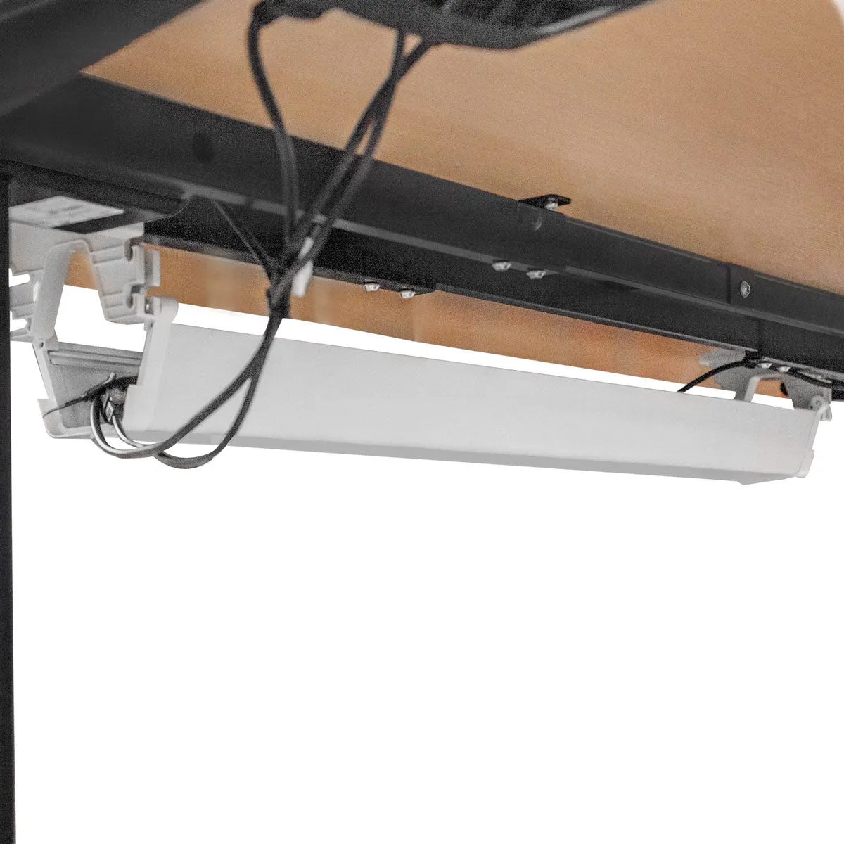 Walkingpad™ M2 Treadmill with Ergodesk Automatic Oak Standing Desk 1500mm   Cable Management Tray   DM9 Chair