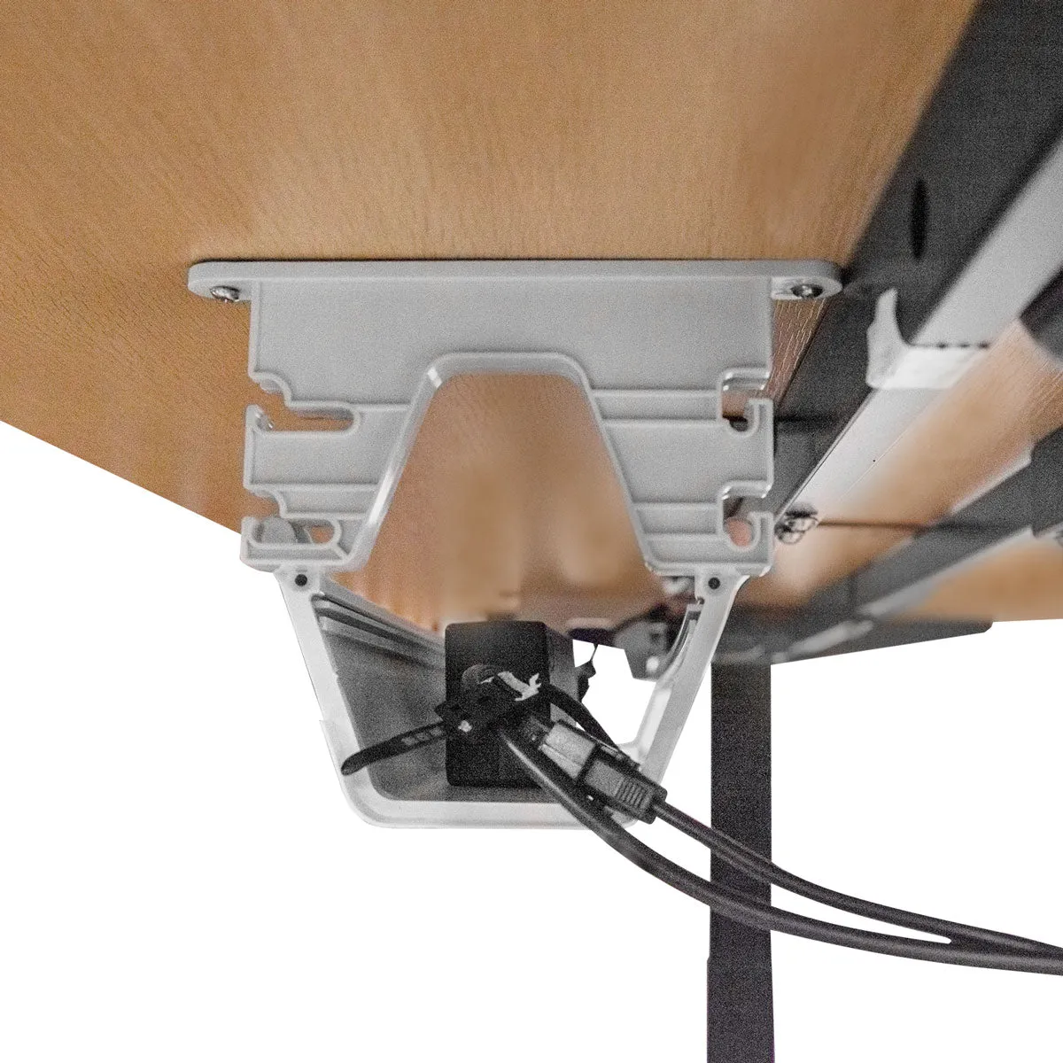 Walkingpad™ M2 Treadmill with Ergodesk Automatic Oak Standing Desk 1500mm   Cable Management Tray   DM9 Chair