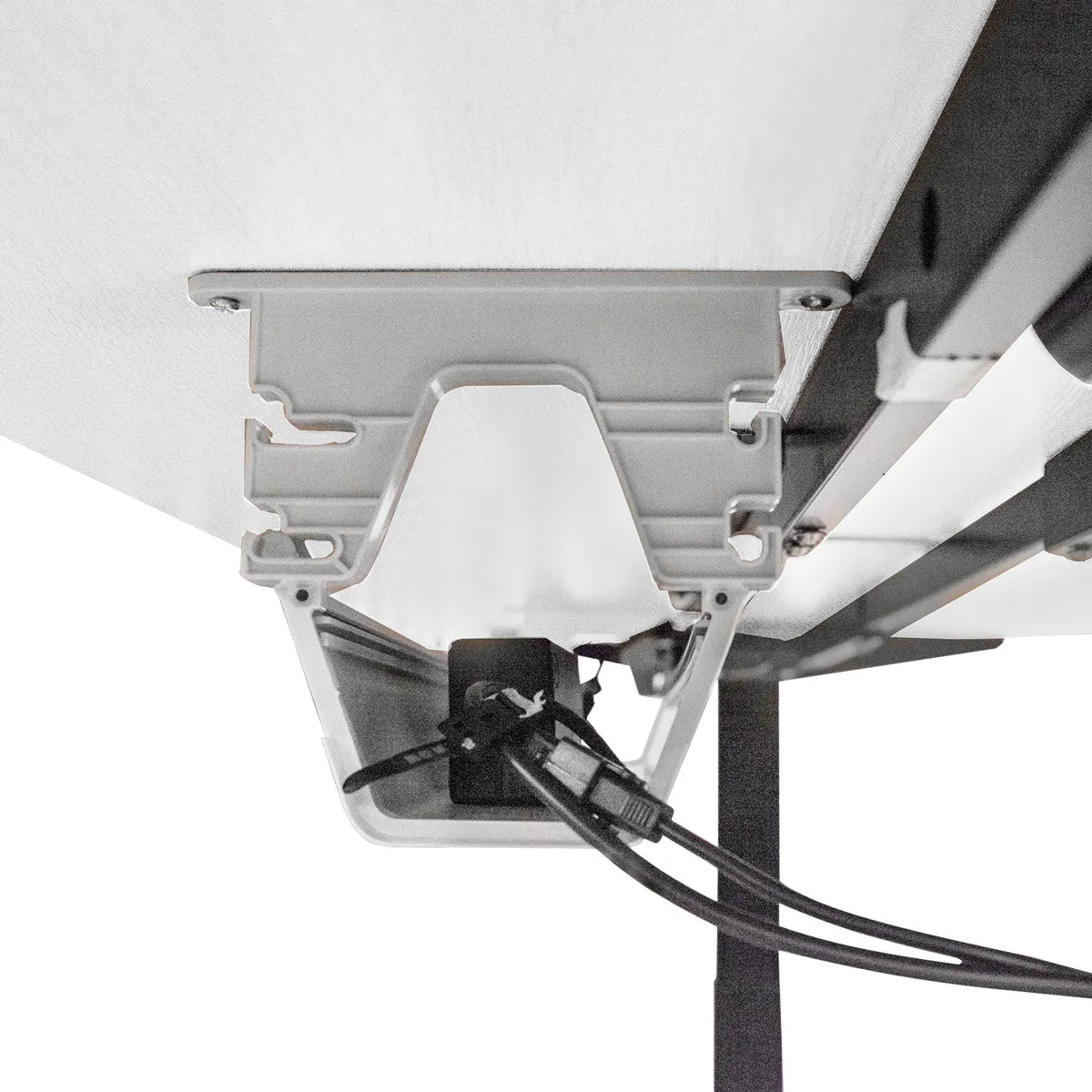 Walkingpad™ M2 Treadmill with Ergodesk Automatic White Standing Desk 1500mm   Cable Management Tray   DM9 Chair
