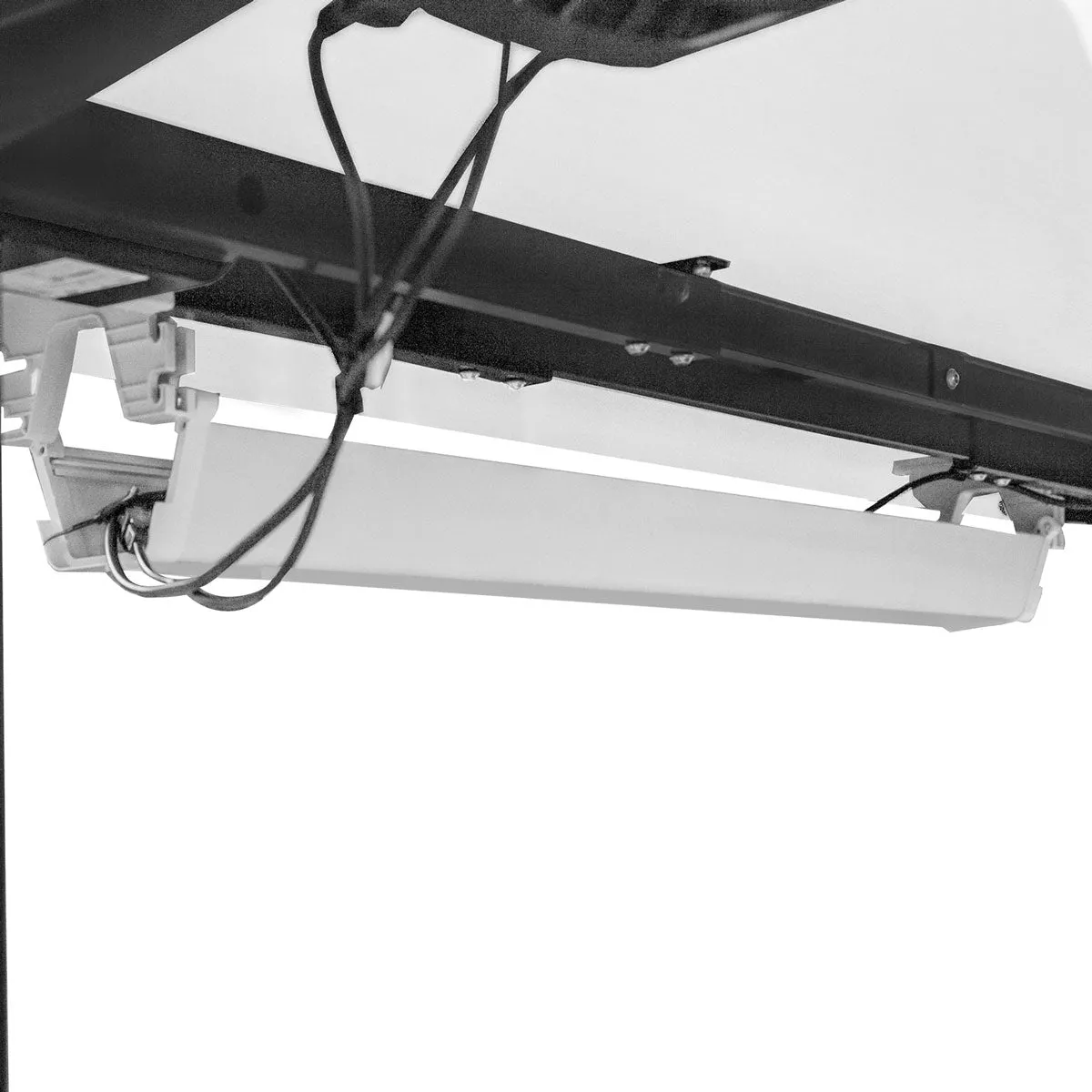 Walkingpad™ M2 Treadmill with Ergodesk Automatic White Standing Desk 1500mm   Cable Management Tray   DM9 Chair