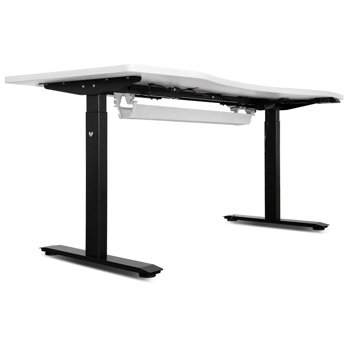Walkingpad™ M2 Treadmill with Ergodesk Automatic White Standing Desk 1500mm   Cable Management Tray   DM9 Chair